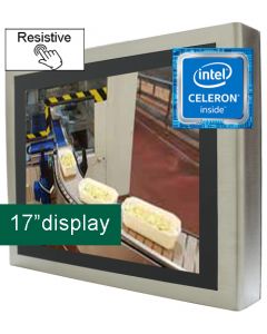 17'' IP65 Resistive Panel PC Celeron J1900 12V